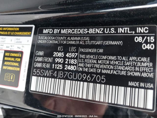55SWF4JB7GU096705 Mercedes-Benz C-class C 300
