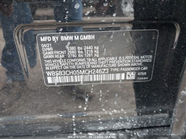 2021 BMW M5 WBS83CH05MCH24623 Photo 8