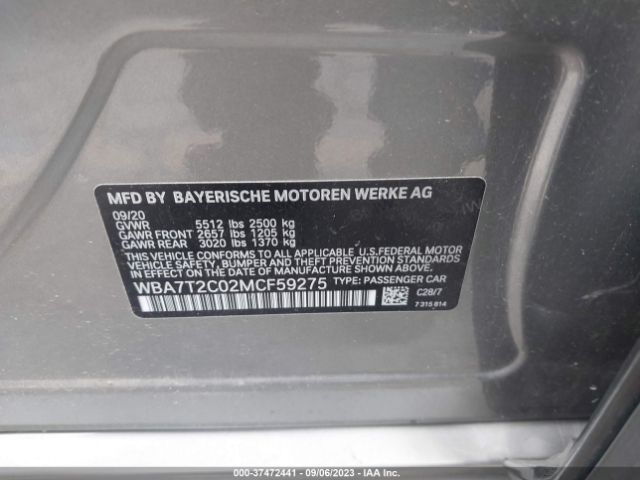 WBA7T2C02MCF59275 BMW 7 Series 740i