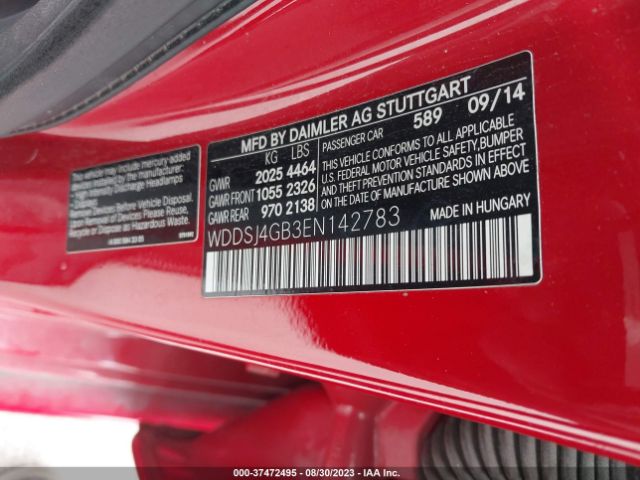 WDDSJ4GB3EN142783 Mercedes-Benz Cla-class Cla 250