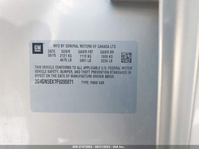 2G4GN5EX7F9295871 Buick Regal Premium I