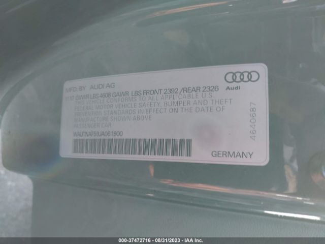 WAUTNAF59JA061900 Audi A5 Coupe Premium Plus