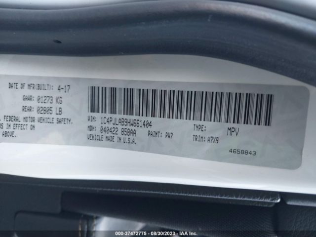 1C4PJLAB9HW661404 Jeep Cherokee Altitude