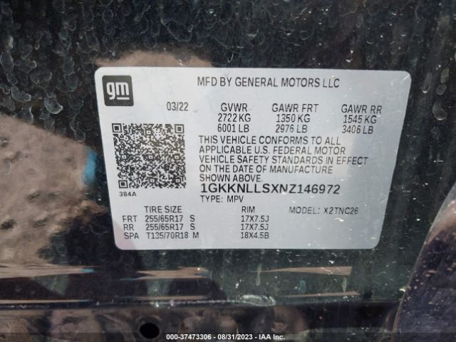 1GKKNLLSXNZ146972 GMC Acadia At4