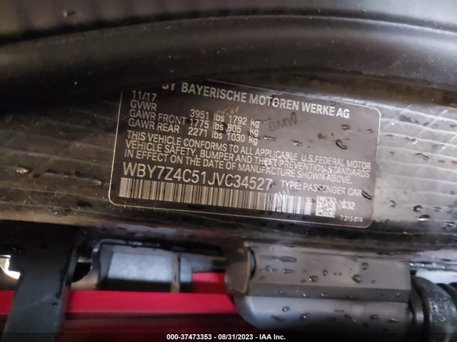 BMW I3 94ah W/range Extender 2018 WBY7Z4C51JVC34527 Image 9