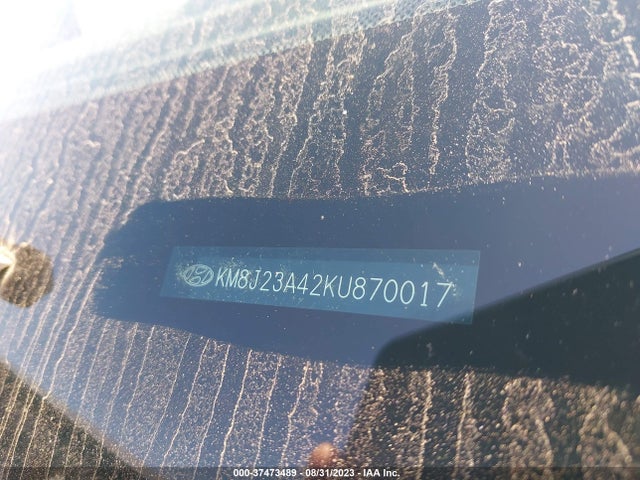 2019 HYUNDAI TUCSON SE VIN: KM8J23A42KU870017