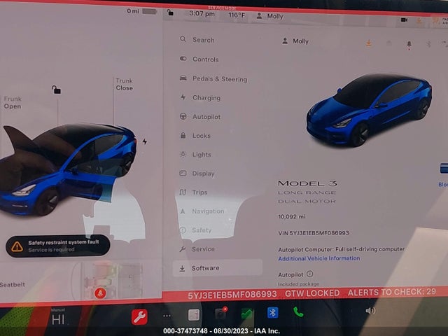 Tesla Model 3 Long Range 2021 5YJ3E1EB5MF086993 Image 15