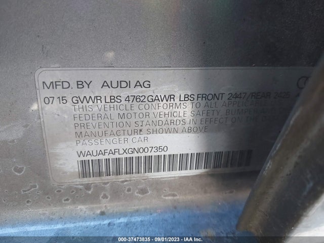 WAUAFAFLXGN007350 Audi A4 PREMIUM