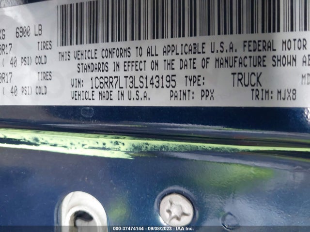 1C6RR7LT3LS143195 RAM 1500 Classic Slt