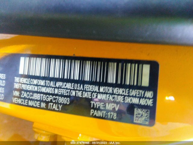 ZACCJBBT6GPC78693 Jeep Renegade Latitude