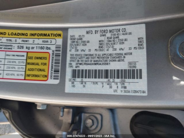 3FMCR9A6XMRA35561 Ford Bronco Sport Base