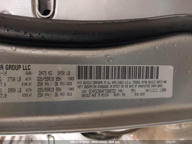 2015 Dodge Journey Sxt მანქანა იყიდება აუქციონზე, vin: 3C4PDCBG4FT588723, აუქციონის ნომერი: 37474250