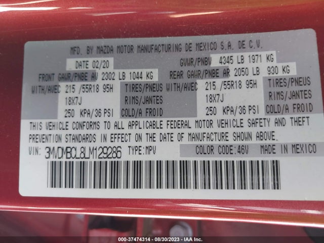 Mazda Cx-30 Select Package 2020 3MVDMBCL8LM129286 Image 9
