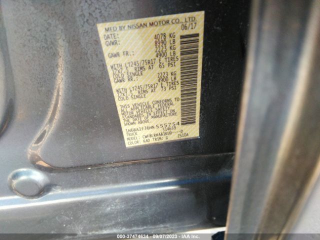 1N6BA1F36HN555754 Nissan TITAN XD S