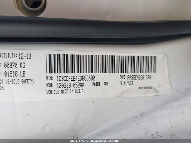 Dodge DART GT 2014 1C3CDFEB4ED683582 Image 9