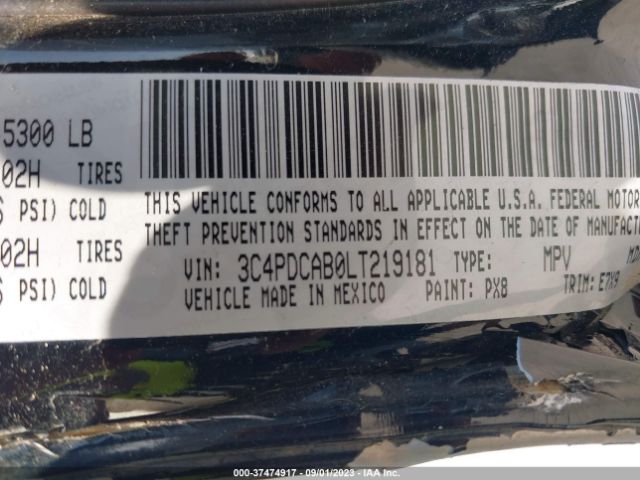 3C4PDCAB0LT219181 Dodge Journey Se Value