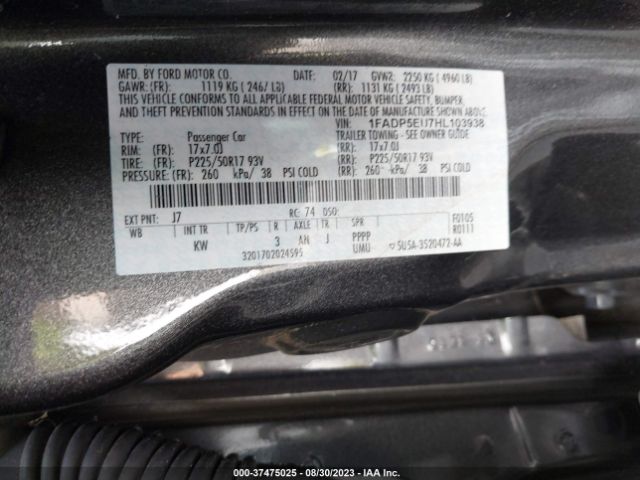 1FADP5EU7HL103938 Ford C-max Energi Se