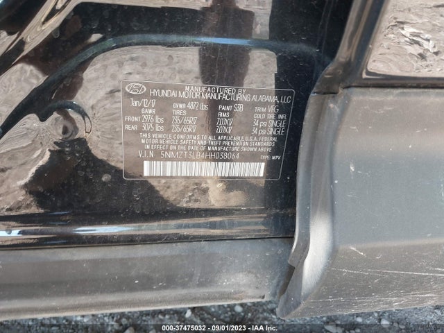 2017 HYUNDAI SANTA FE SPORT 2.4L VIN: 5NMZT3LB4HH038064
