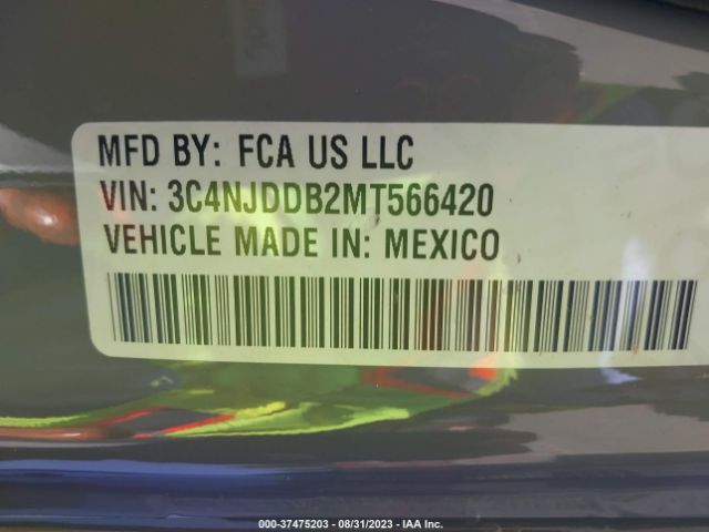 3C4NJDDB2MT566420 Jeep Compass Trailhawk