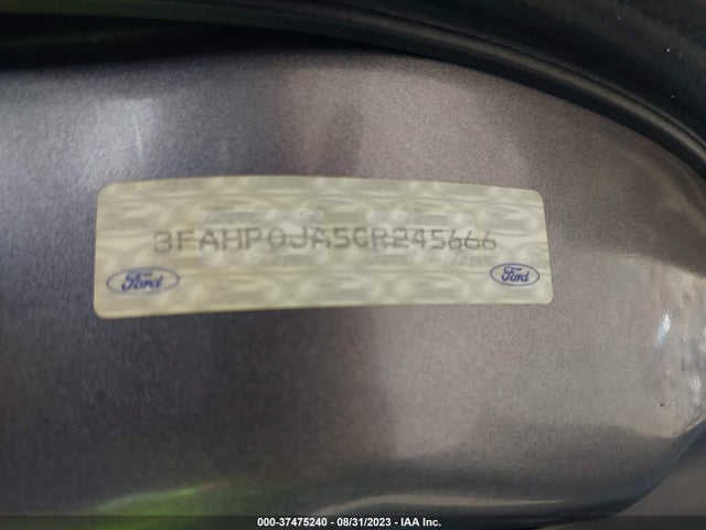 2012 FORD FUSION SEL VIN: 3FAHP0JA5CR245666