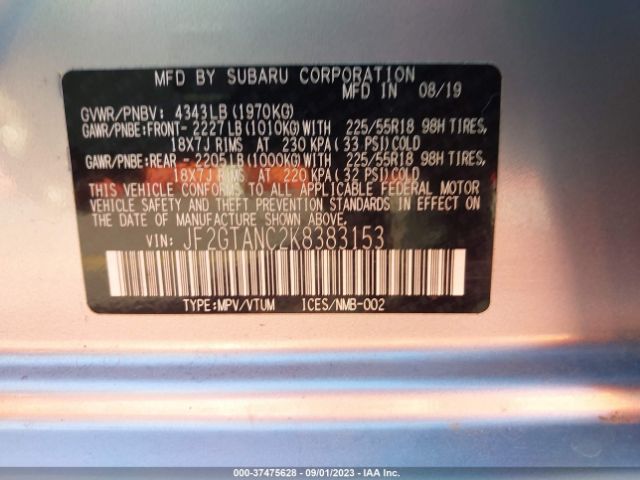 JF2GTANC2K8383153 Subaru Crosstrek Limited