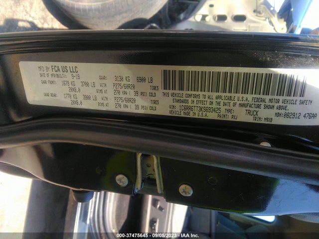 1C6RR6TT3KS693425 RAM 1500 Classic Big Horn