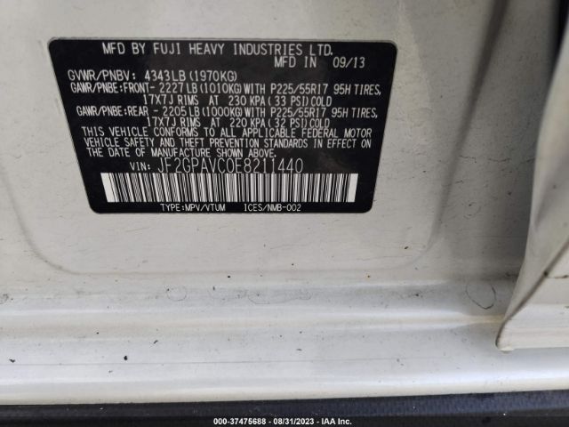 JF2GPAVC0E8211440 Subaru Xv Crosstrek Premium