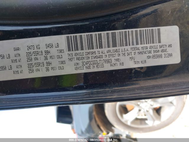 3C4PDCGG3JT170963 Dodge Journey Crossroad