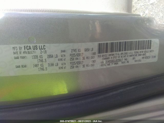 2C4RDGBG5JR225617 Dodge Grand Caravan Se