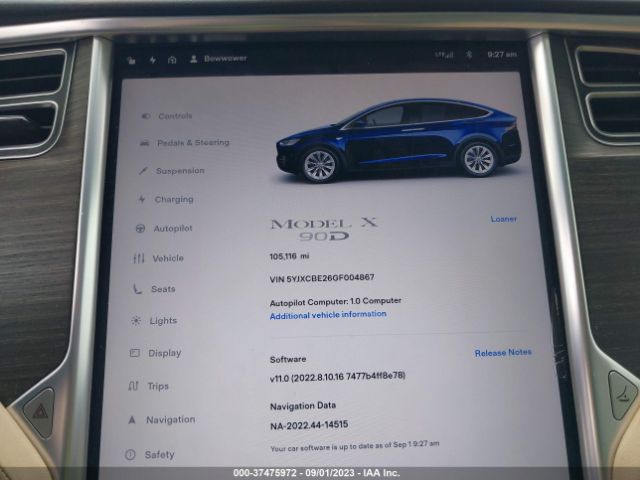 5YJXCBE26GF004867 Tesla Model X 70d/90d/75d/60d/p100d