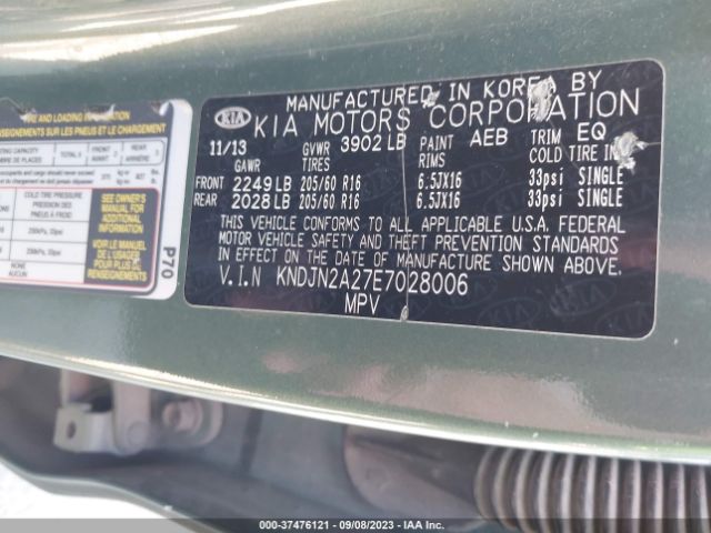 KNDJN2A27E7028006 KIA Soul Base