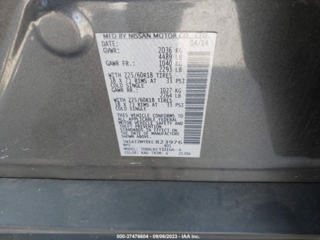 5N1AT2MT0EC823976 Nissan Rogue Sl