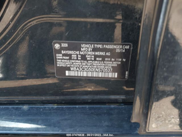 WBA3C3G50ENS70537 BMW 3 Series 320i Xdrive