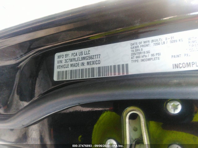2021 Ram 4500, VIN: 3C7WRLEL9MG562777