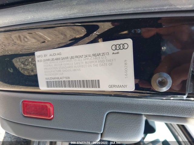 WAUDNAF48LA071509 Audi A4 PREMIUM
