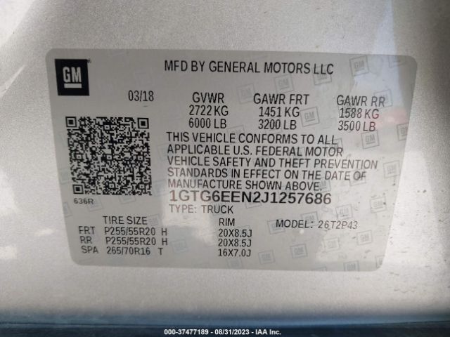 1GTG6EEN2J1257686 GMC Canyon 4wd Denali