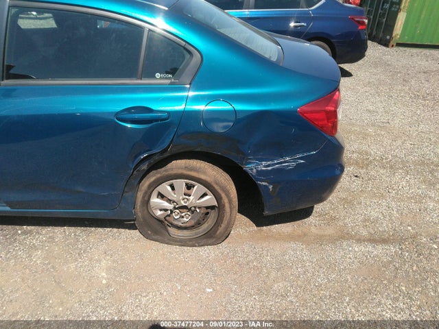 2012 HONDA CIVIC SDN LX VIN: 2HGFB2F59CH532349