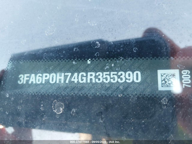 Ford FUSION SE 2016 3FA6P0H74GR355390 Image 9