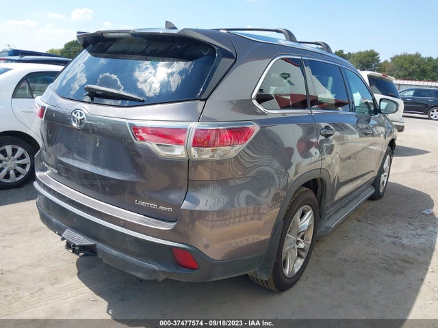 Toyota Highlander Limited 2015 5TDDKRFH4FS117065 Image 4