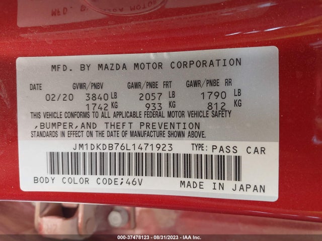 Mazda Cx-3 Sport 2020 JM1DKDB76L1471923 Image 9