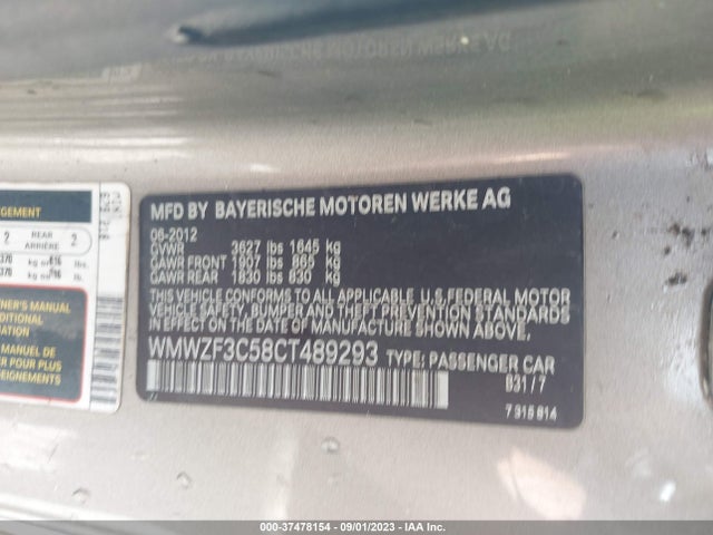 2012 MINI COOPER CLUBMAN WMWZF3C58CT489293 Photo 8