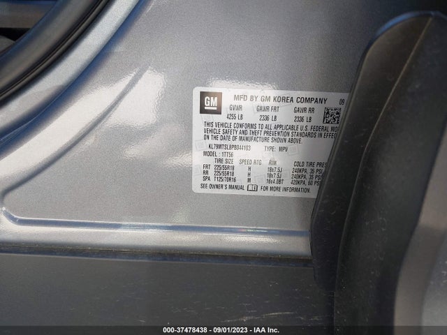 Chevrolet Trailblazer Rs 2023 KL79MTSL8PB044103 Image 9