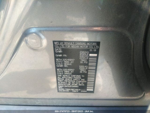 KNMAT2MT8JP548963 Nissan ROGUE SV