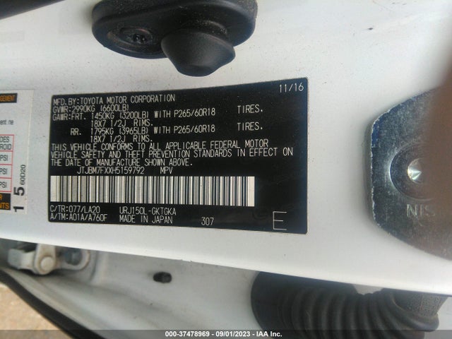 JTJBM7FXXH5159792 Lexus Gx Gx 460