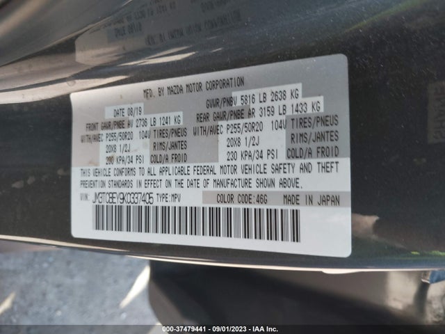 Mazda Cx-9 Signature 2019 JM3TCBEY9K0337405 Image 9