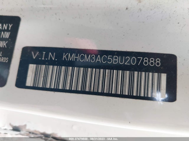 2011 HYUNDAI ACCENT GL VIN: KMHCM3AC5BU207888