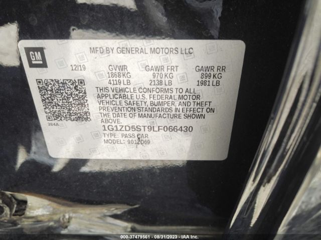 1G1ZD5ST9LF066430 Chevrolet MALIBU LT
