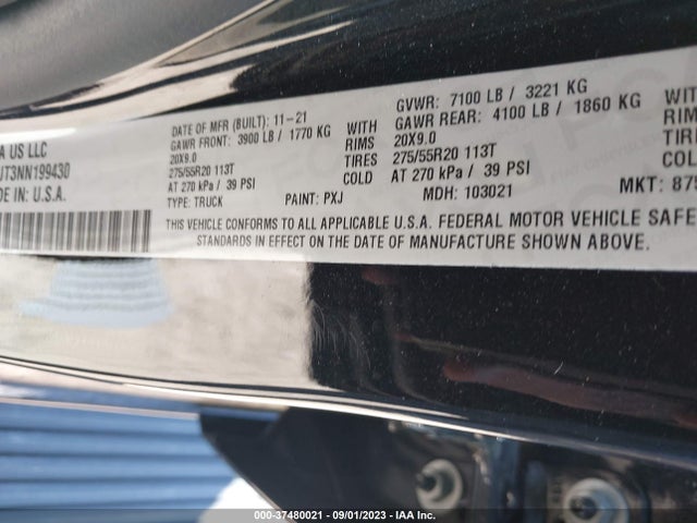 1C6SRFJT3NN199430 RAM 1500 Laramie