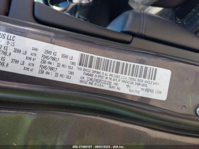 1C4RJFAG3FC151232 Jeep Grand Cherokee Laredo