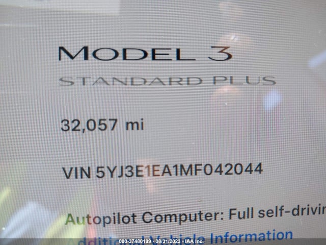 2021 Tesla 3, VIN: 5YJ3E1EA1MF042044